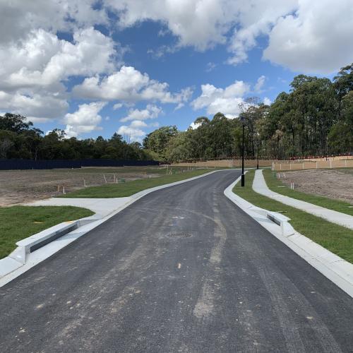 Stage 2 - street view of new road