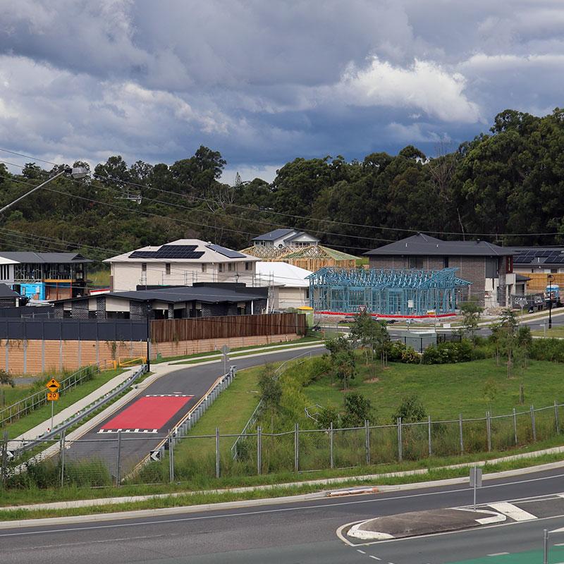 Street view of Karawartha subdivision