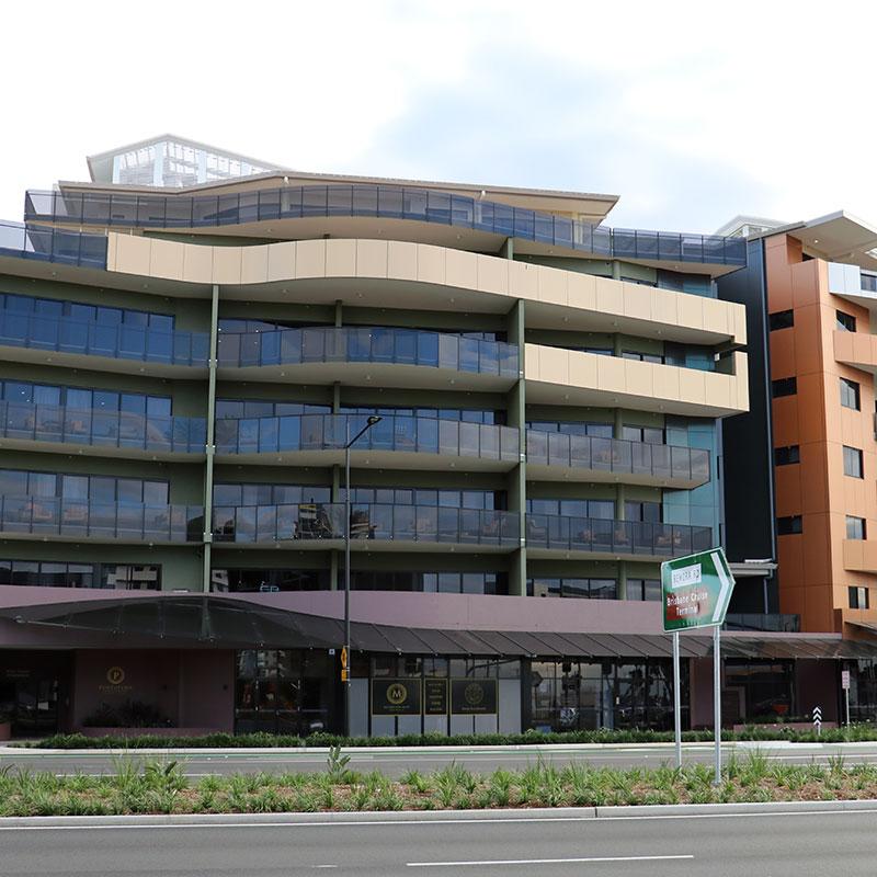Front streetview of Portofinos in Hamilton