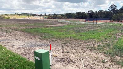 Initial stage of 74 lot subdivision at Stretton Reserve