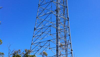 Verticality survey of new telco tower, Brisbane