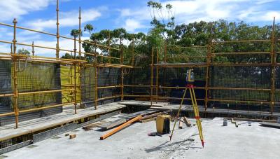 Building set out of multi-storey Brisbane house