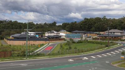 Stretton Reserve subdivision with houses almost finished