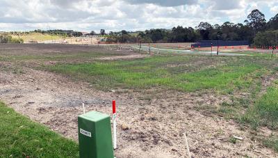 Initial stage of 74 lot subdivision at Stretton Reserve