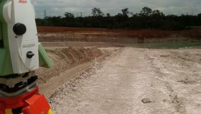 Civil set out at major earthworks site