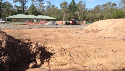 Volume survey at Redlands development site