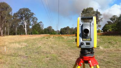 Surveying new football fields for Brothers Leagues club
