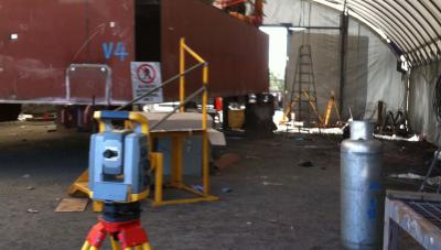 Industrial machinery survey at Hemmant construction site