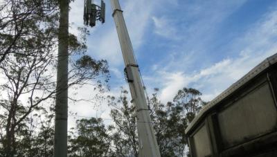 Verticality survey - up goes the final section