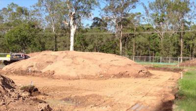 Volume survey done at Brisbane construction site